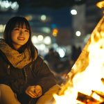 焚き火女子　岩手県　一関市　2025年11月18日